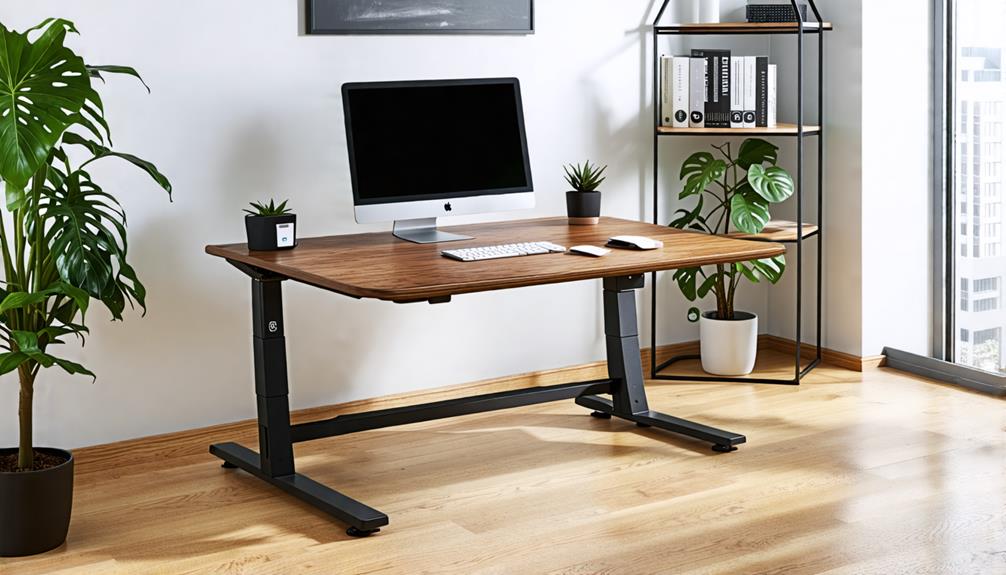 adjust desk to minimum