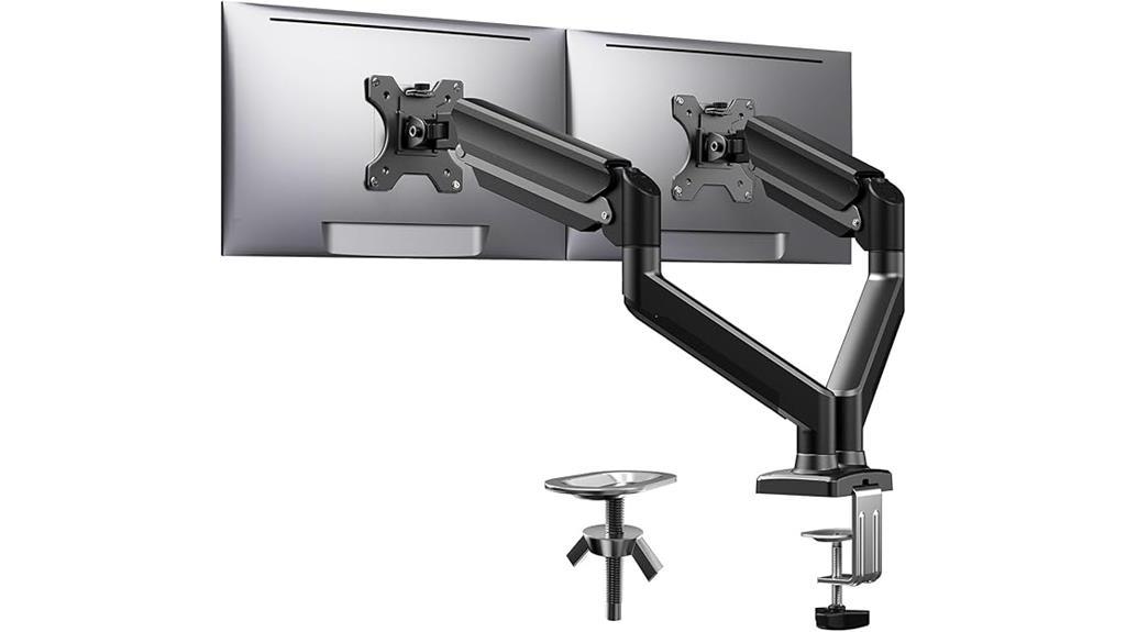 adjustable dual monitor stand