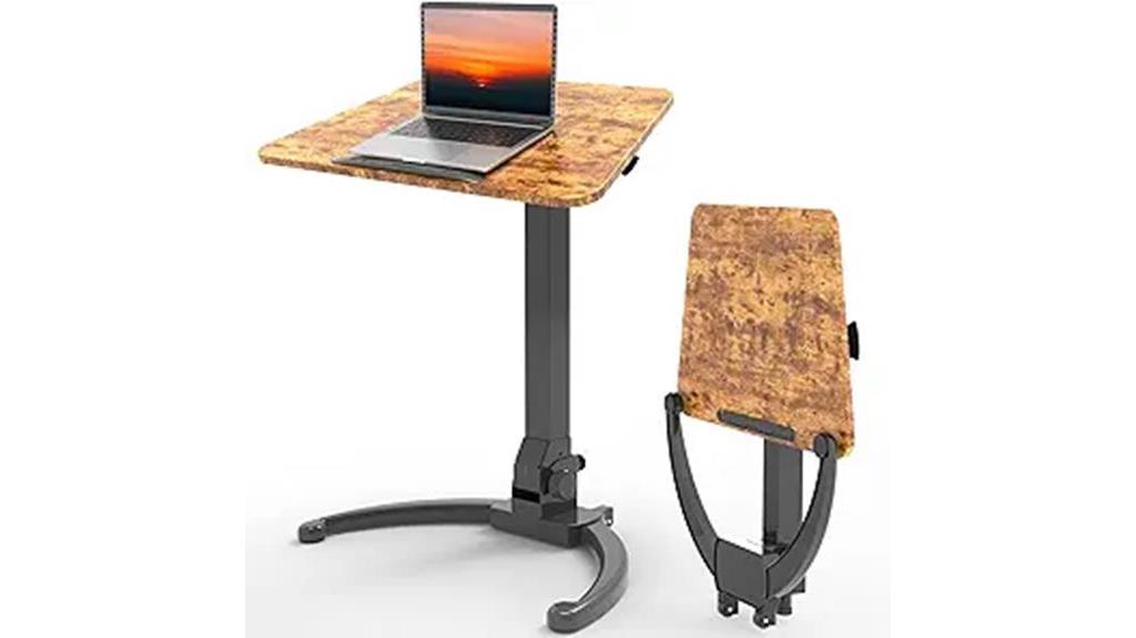 adjustable folding standing desk