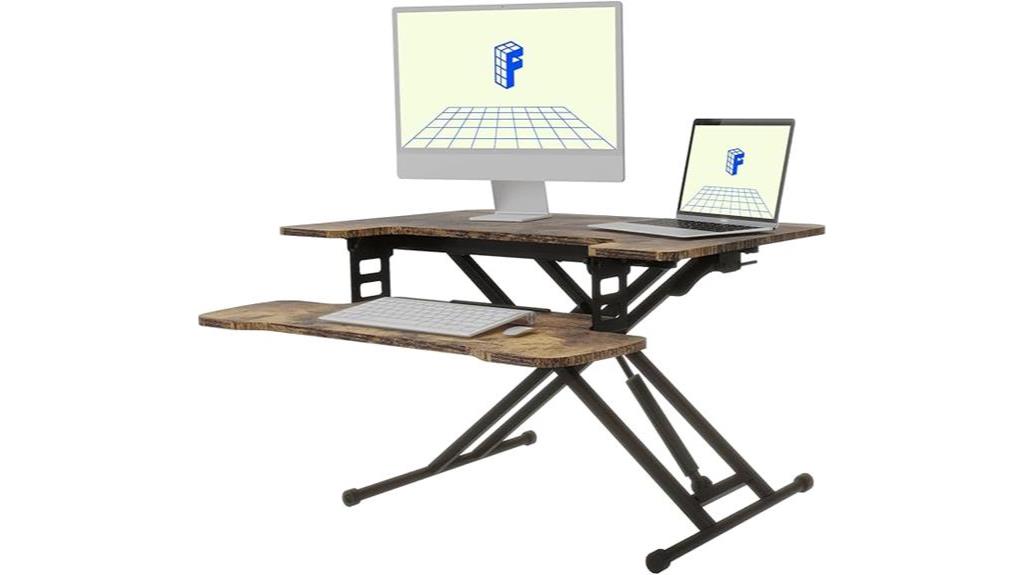 adjustable standing desk converter