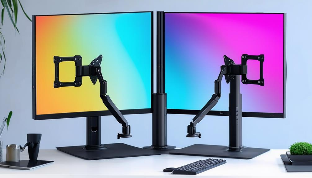 choosing standing desk monitor arms