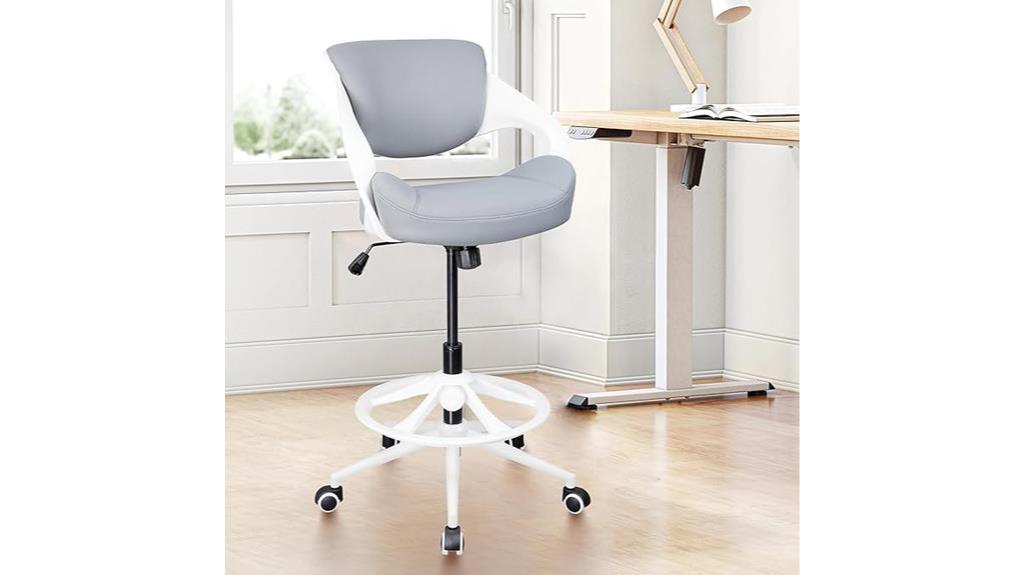 ergonomic drafting chair features