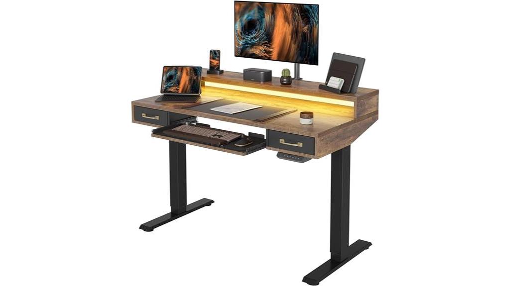 height adjustable electric desk