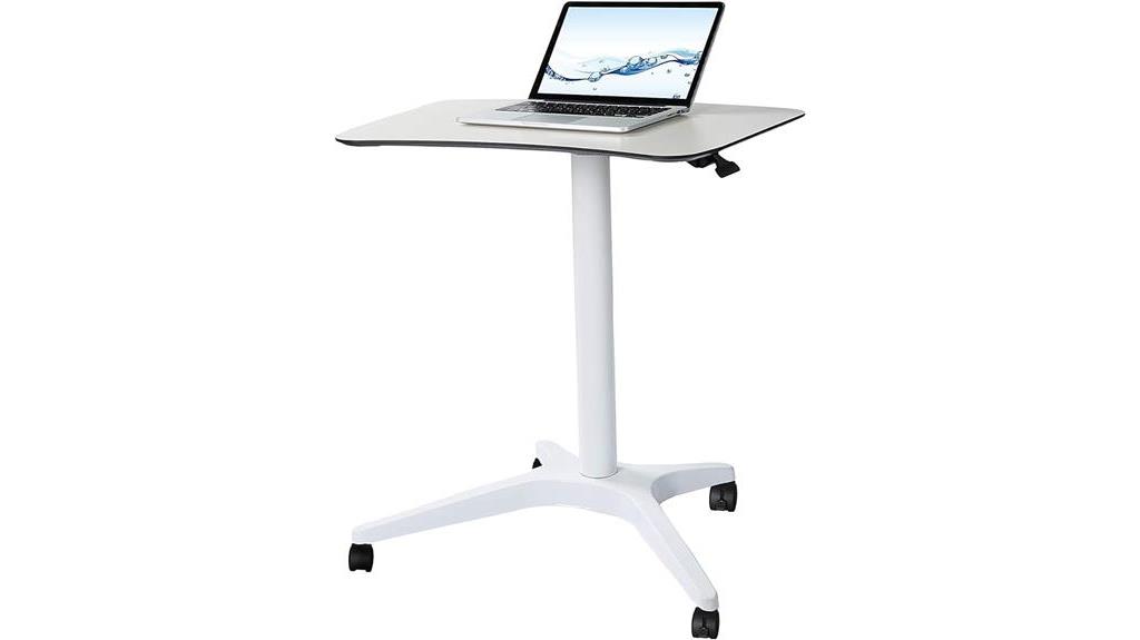 portable height adjustable desk