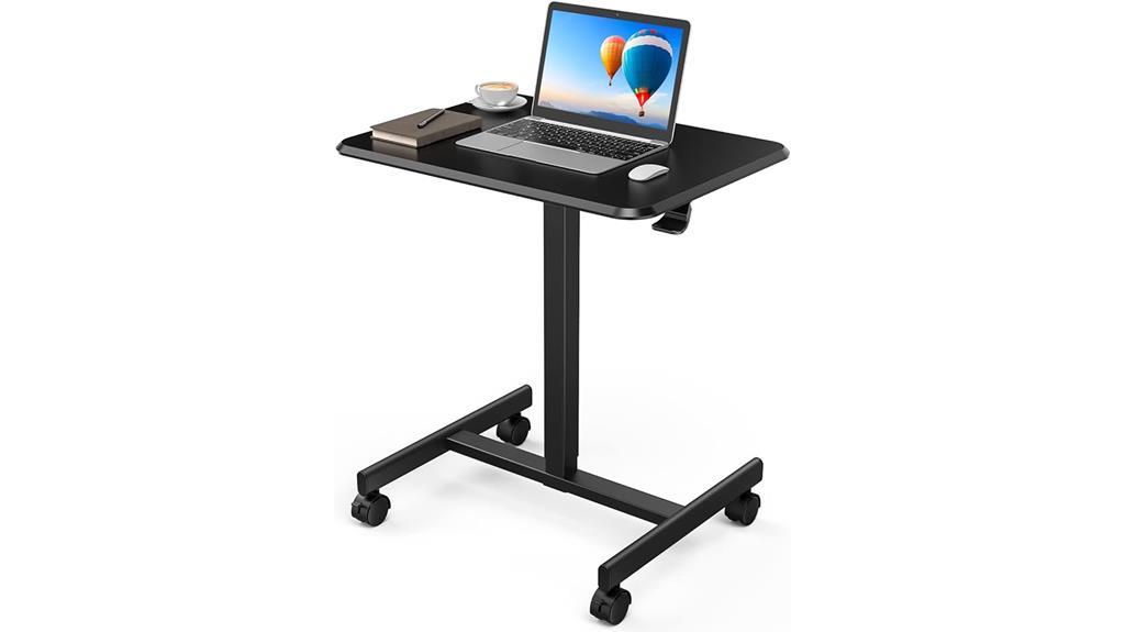 portable laptop workstation setup