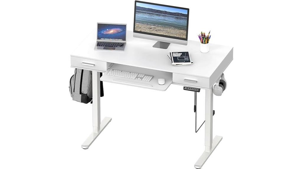 shw adjustable height desk