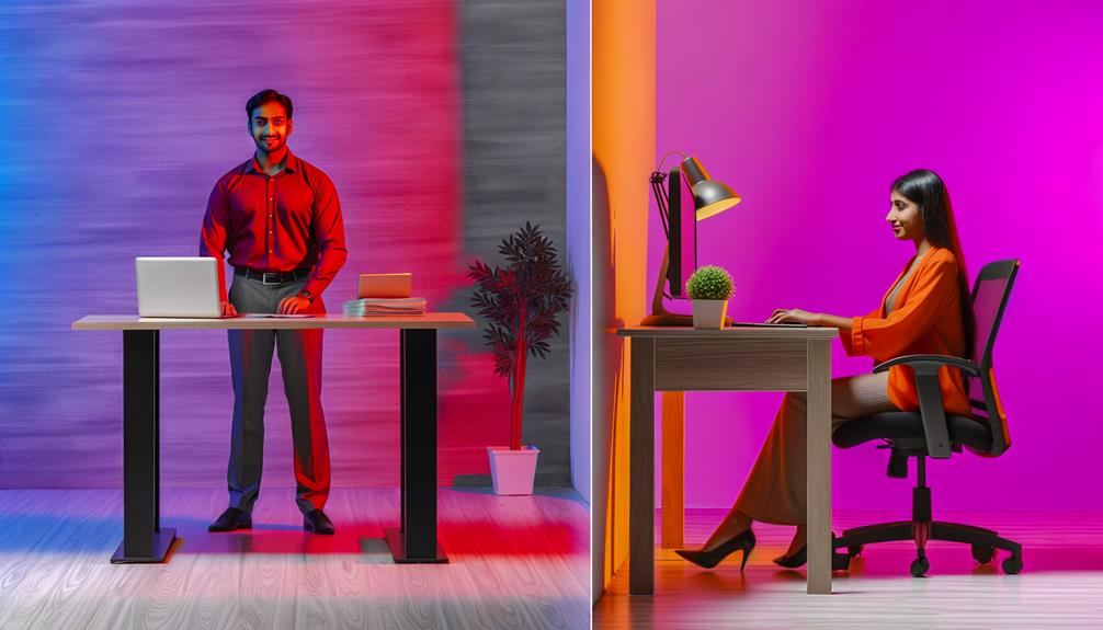 standing desks versus sitting