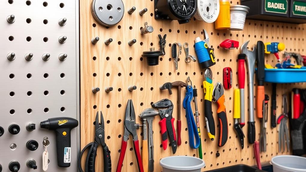 choosing pegboards for storage