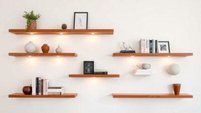 stylish storage floating shelves