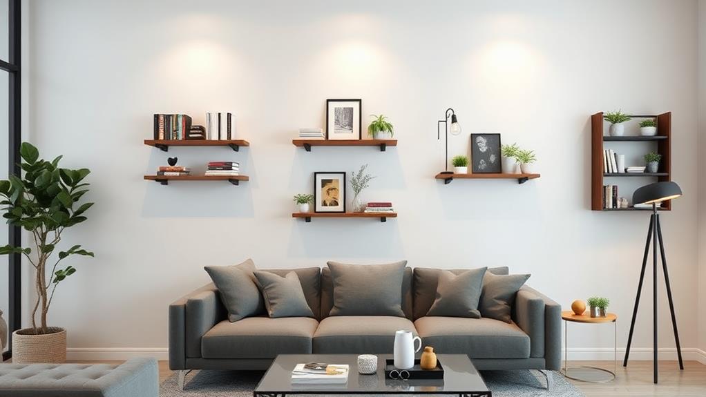 stylish wall mounted shelves 2024